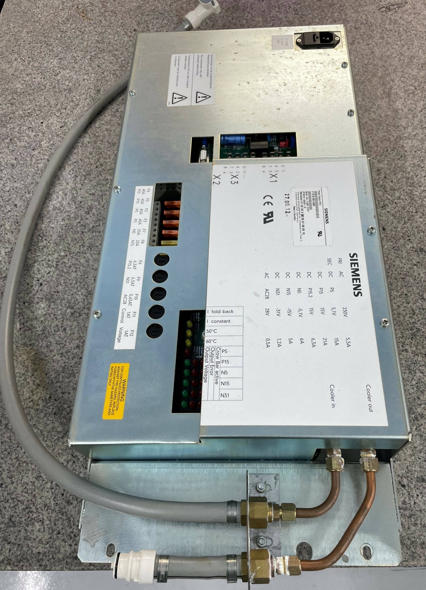 RFCI POWER SUPPLY (3058955 REV 5 SIEMENS