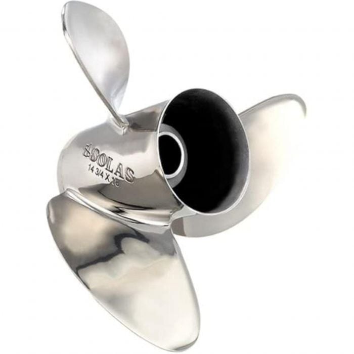 Solas 9551-145-21 Rubex HR3 SS 3-Blade Propeller, RH, 14.5 x 21, Interchangeable Hub, 4-3/4" Gearcase