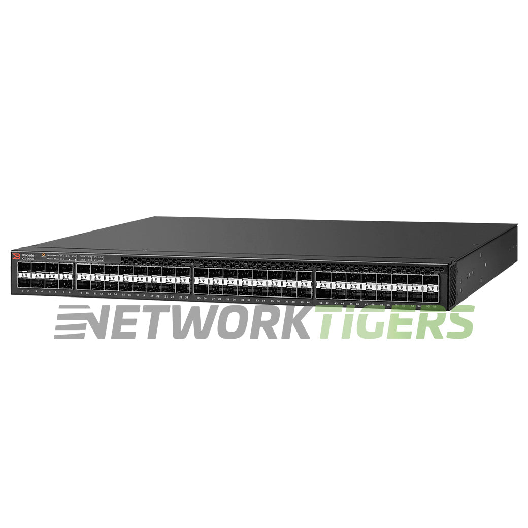 Ruckus Brocade ICX6650-48-E-ADV 48x 10GB SFP+ Front-to-Back Air Switch