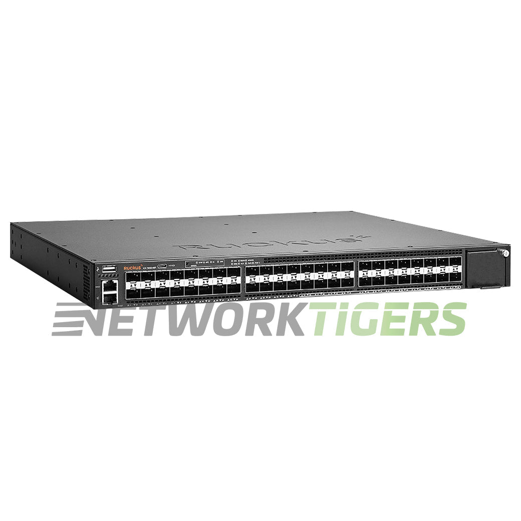 NEW Ruckus Brocade ICX7650-48F-E 24x 1GB SFP 24x 10GB SFP+ 4x QSFP+ F-B Switch