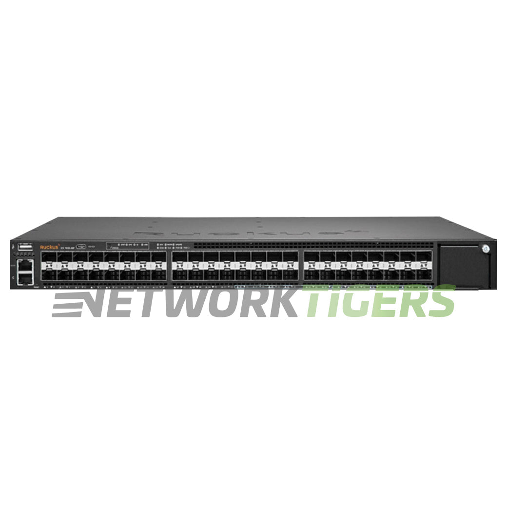NEW Ruckus Brocade ICX7650-48F-E2 24x 1GB SFP 24x 10GB SFP+ 4x QSFP+ F-B Switch