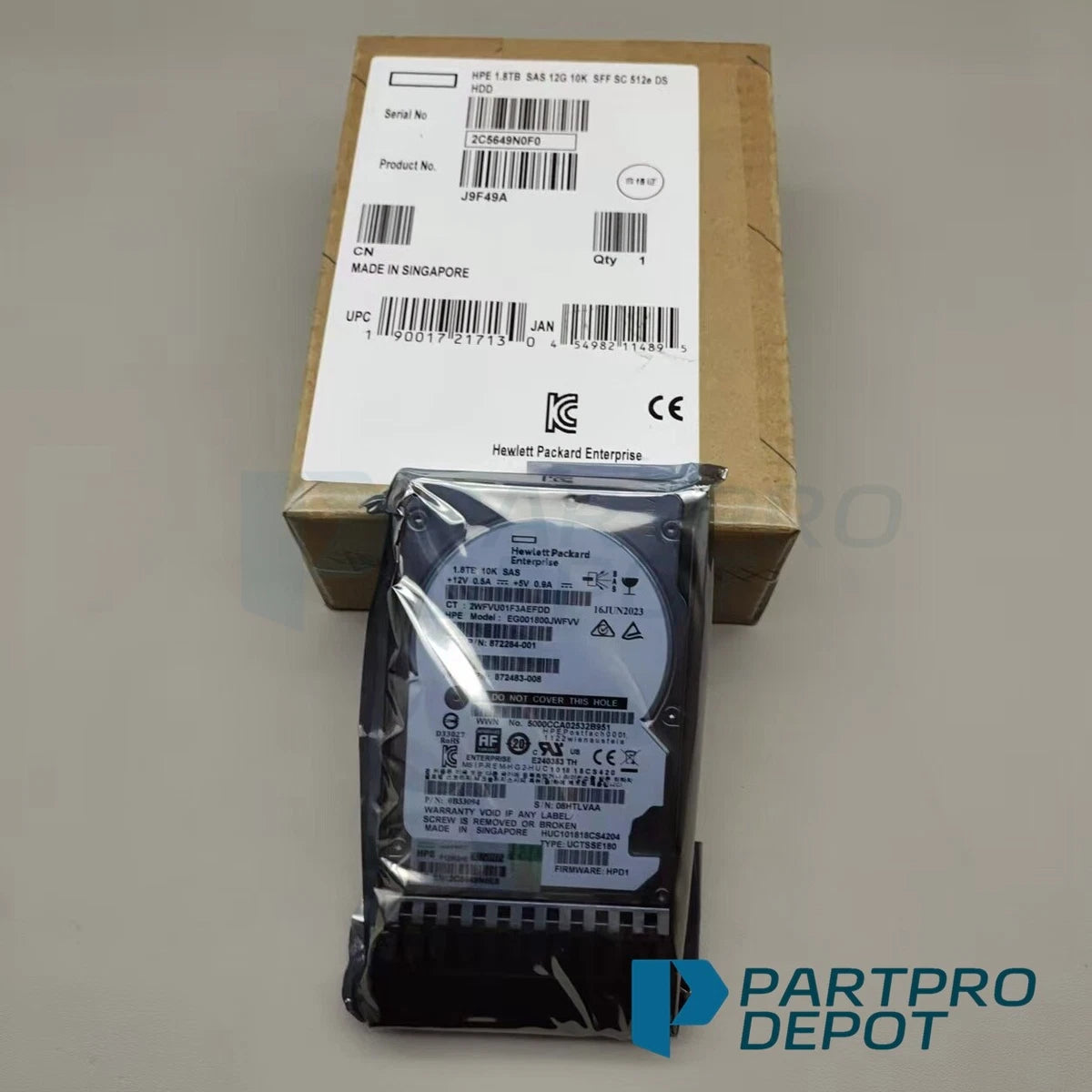 New HPE J9F49A 787649-001 MSA 1.8TB 2.5" SAS 10K 12G SFF BC HDD Hard Drive|196960089985