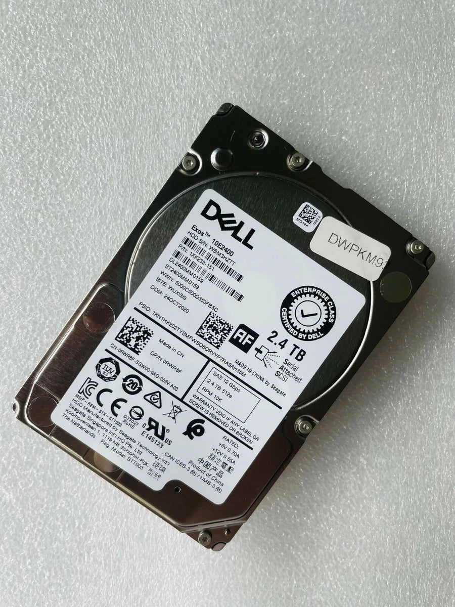 For Dell 2.4TB 10K SAS 2.5" 12Gbps HDD Hard Drive ST2400MM0159 RWR8F 0RWR8F |387176794201