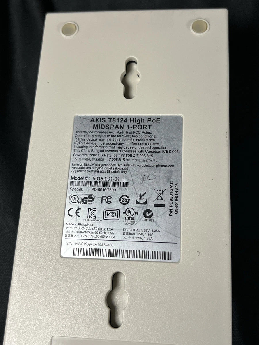 Axis Communications Network Security Lot- 6 Cameras & 2 POE Midspan +Extra Parts|127542953872