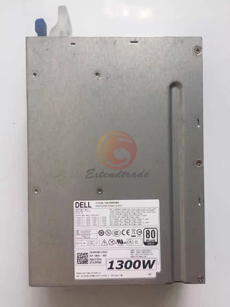 ONE DELL T7610 T7600 workstation 1300W power supply D1300EF-01 0MF4N5 Used