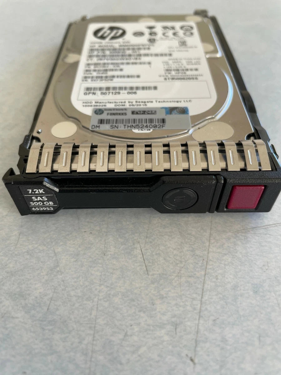 652745-B21,653953-001,MM0500FBFVQ HP G8 G9 500GB 6G 7.2K 2.5 SAS SC|114665086913