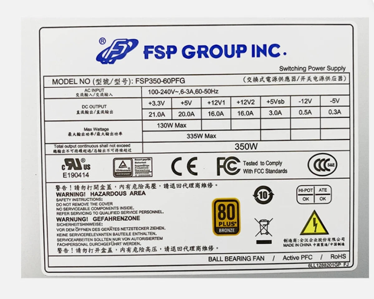 New In Box FSP FSP350‑60PFG Power Supply 350 W|167722327142
