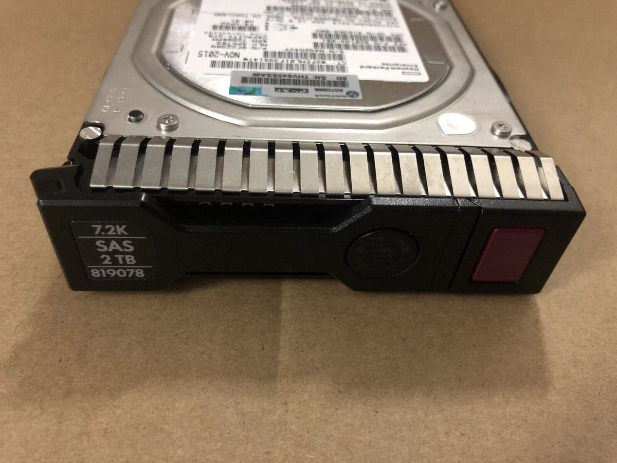 HPE 2TB 12G SAS 7.2K RPM LFF 3.5'' 818365-B21 819078-001 Hard Drive HDD