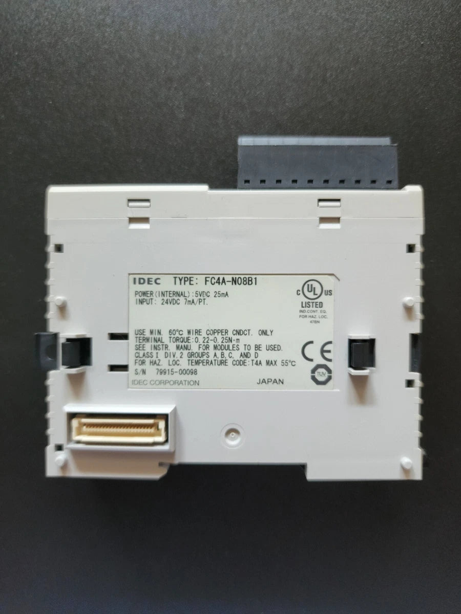 IDEC FC4A-NO8B1 / FC4A-N08B1 8PT 24VDC MODULE Used Tested Clean|275515881797