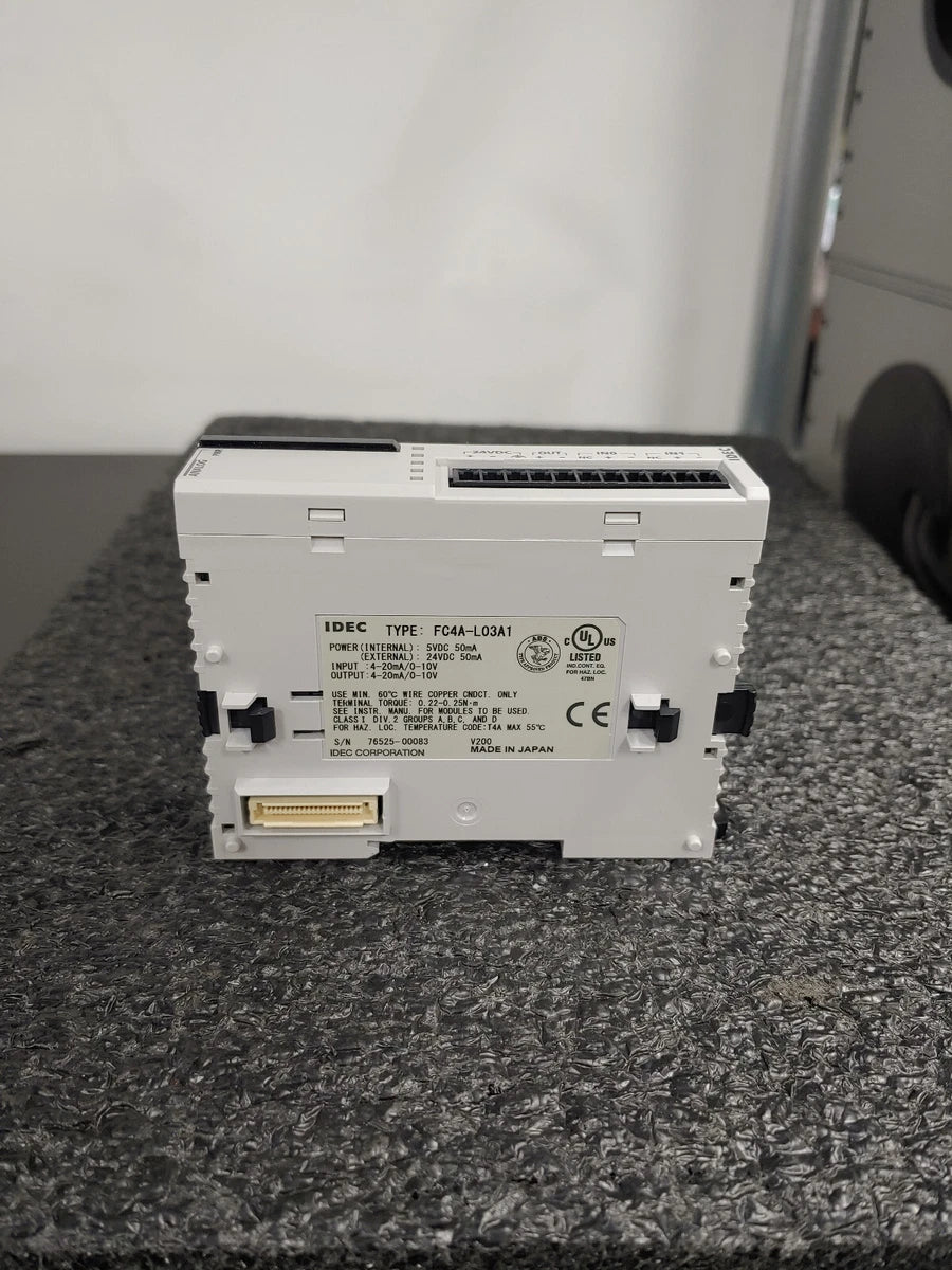 IDEC FC4A-L03A1 MicroSmart Analog I/O Module|388076974106
