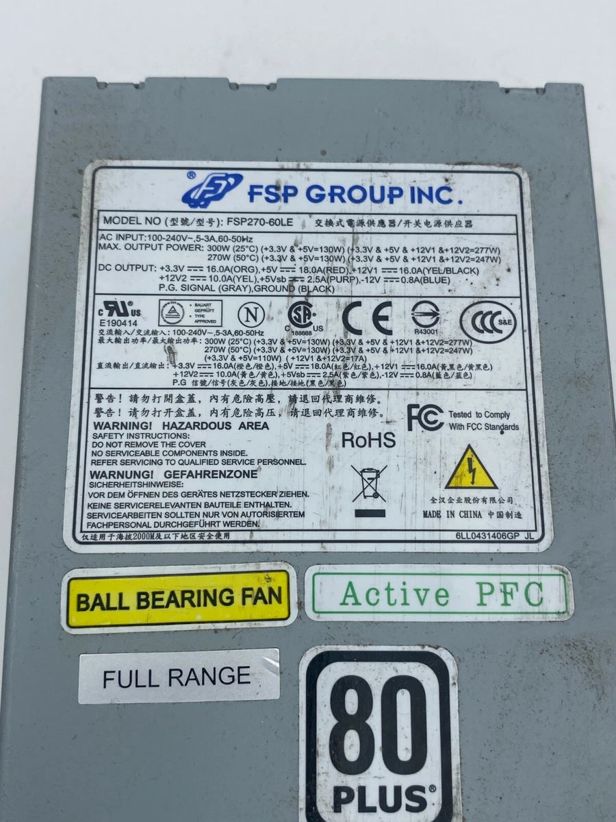 1Pc X FSP Group FSP270-60LE 270W Mini ITX 1U Server Power Supply Flex ATX|127601956450