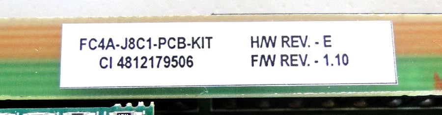 FCAA-J8C1-PCB-KIT Circuit Board HW Rev E, FW Rev 1.10 Power Supply/Control Mod|174096951600