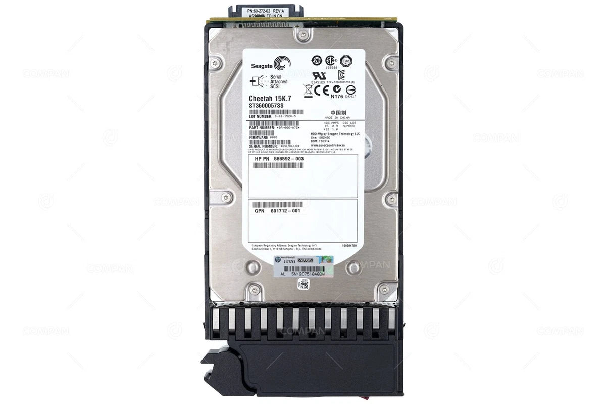 601777-001 HP HDD 600GB 15K SAS 6G 3.5" LFF HOT SWAP FOR HP MSA P2000