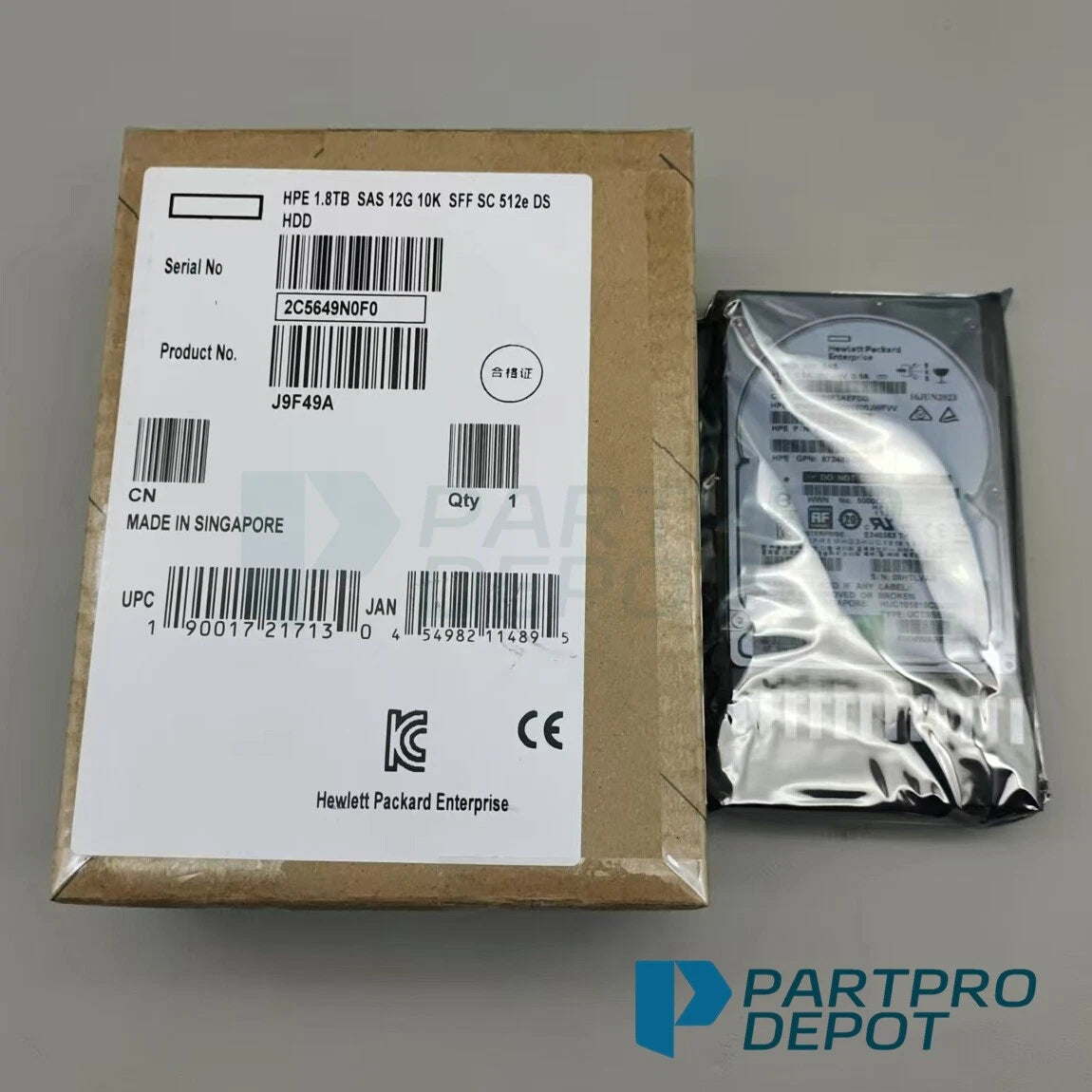 New HPE J9F49A 787649-001 MSA 1.8TB 2.5" SAS 10K 12G SFF BC HDD Hard Drive|196960089985