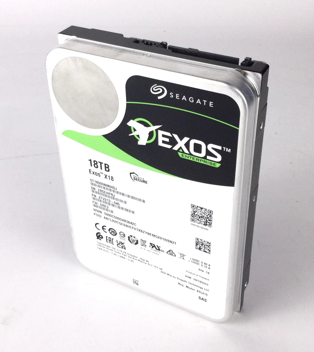 Seagate HDD Exos X18 ST18000NM005J 18TB SAS 3.5" Server Hard Disk Drive|366062192703