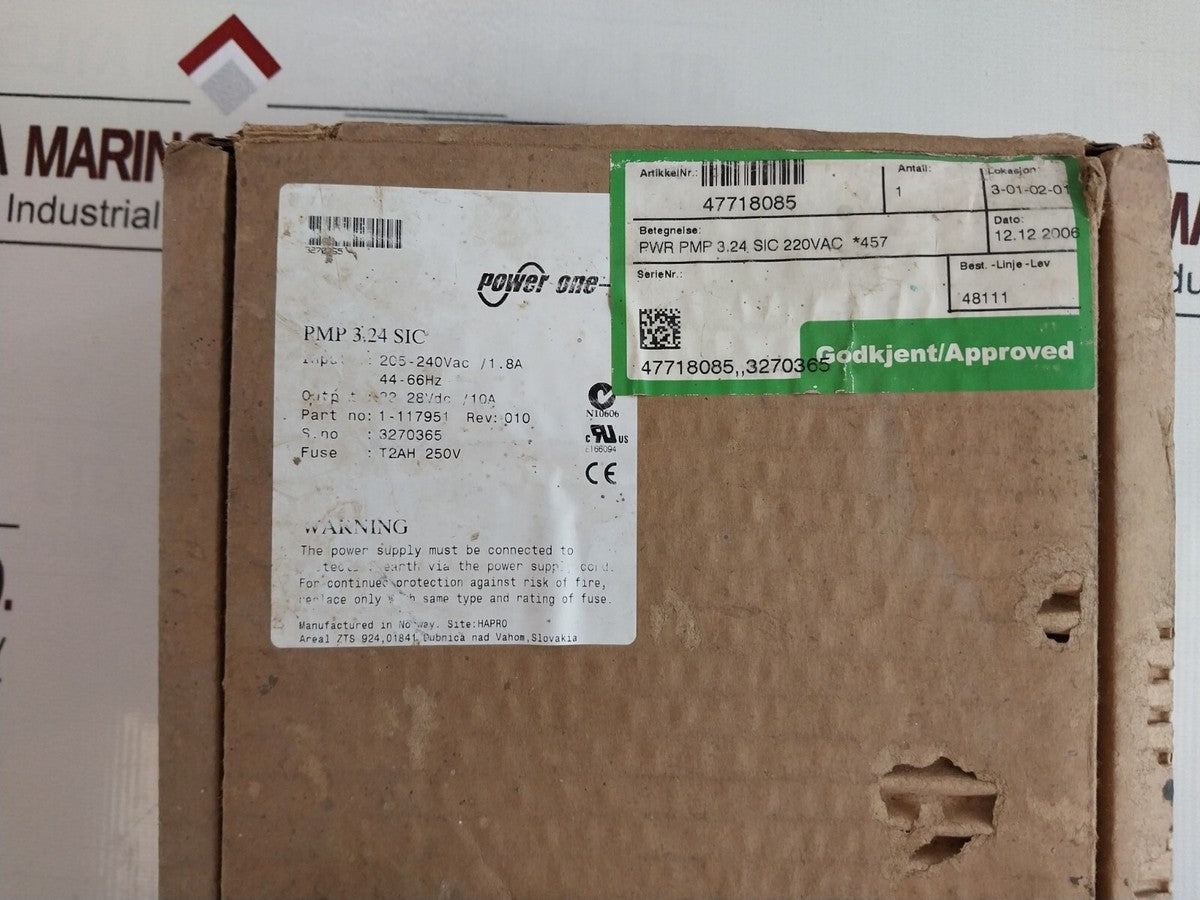 Powec Power-one PMP 3.24 Sic Power Supply Rectifier Module 205-240VAC/1.8A