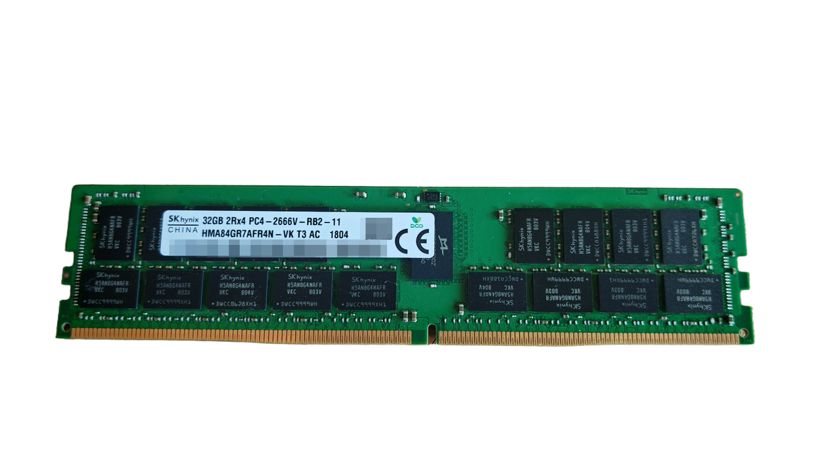 HPE 840758-091 1x 32GB 2Rx4 PC4-2666V-R ECC RDIMM DDR4 RAM Memory Hynix
