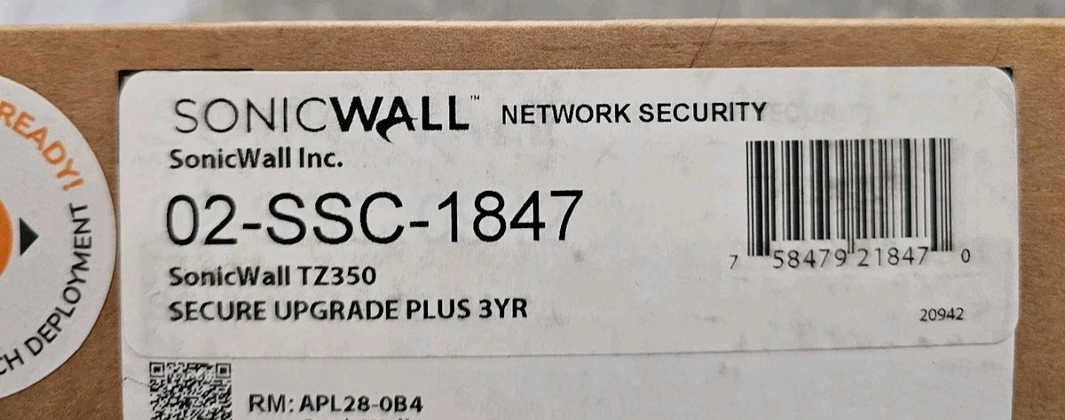 SonicWALL TZ350 Next-Generation Firewall - (Model 02-SSC-1847 - Unregistered
