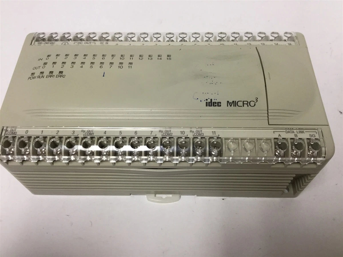 Idec FC2A-C24A1 Micro3 PLC I/O Module 100-240VAC, 14x 24VDC In /10x Relay Out|312012343107