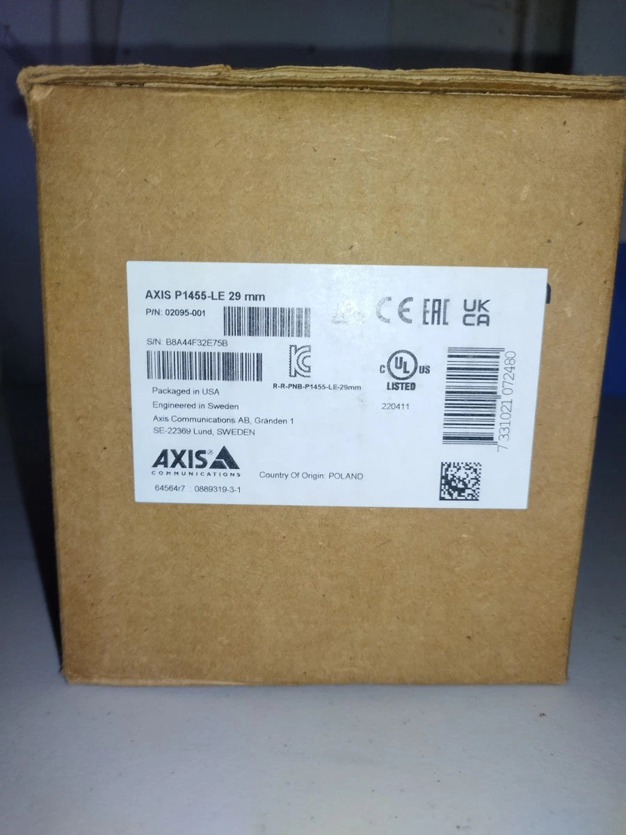 AXIS P1455-LE 2MP 29mm Outdoor Bullet Network Camera 02095-001|256888112542