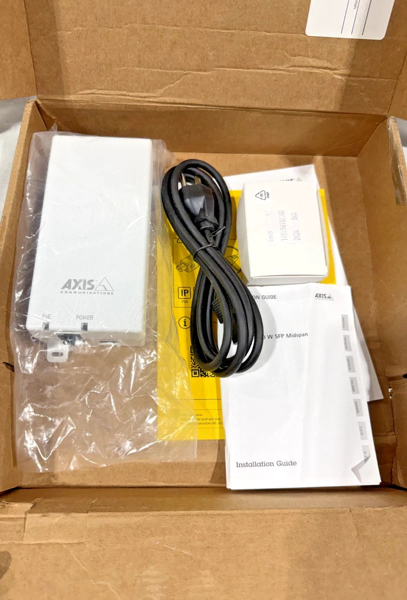 AXIS COMMUNICATION, T8154 60W SFP MIDSPAN, POE60S-1BT, 2675396, 56V|167974765408