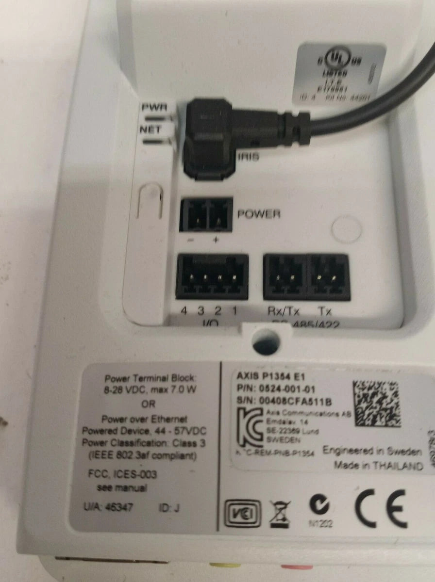 Axis P1354 E1 Network Camera - Used, Cleaned, & Tested - 2.8-8mm Mega Pixel Lens|284451011027