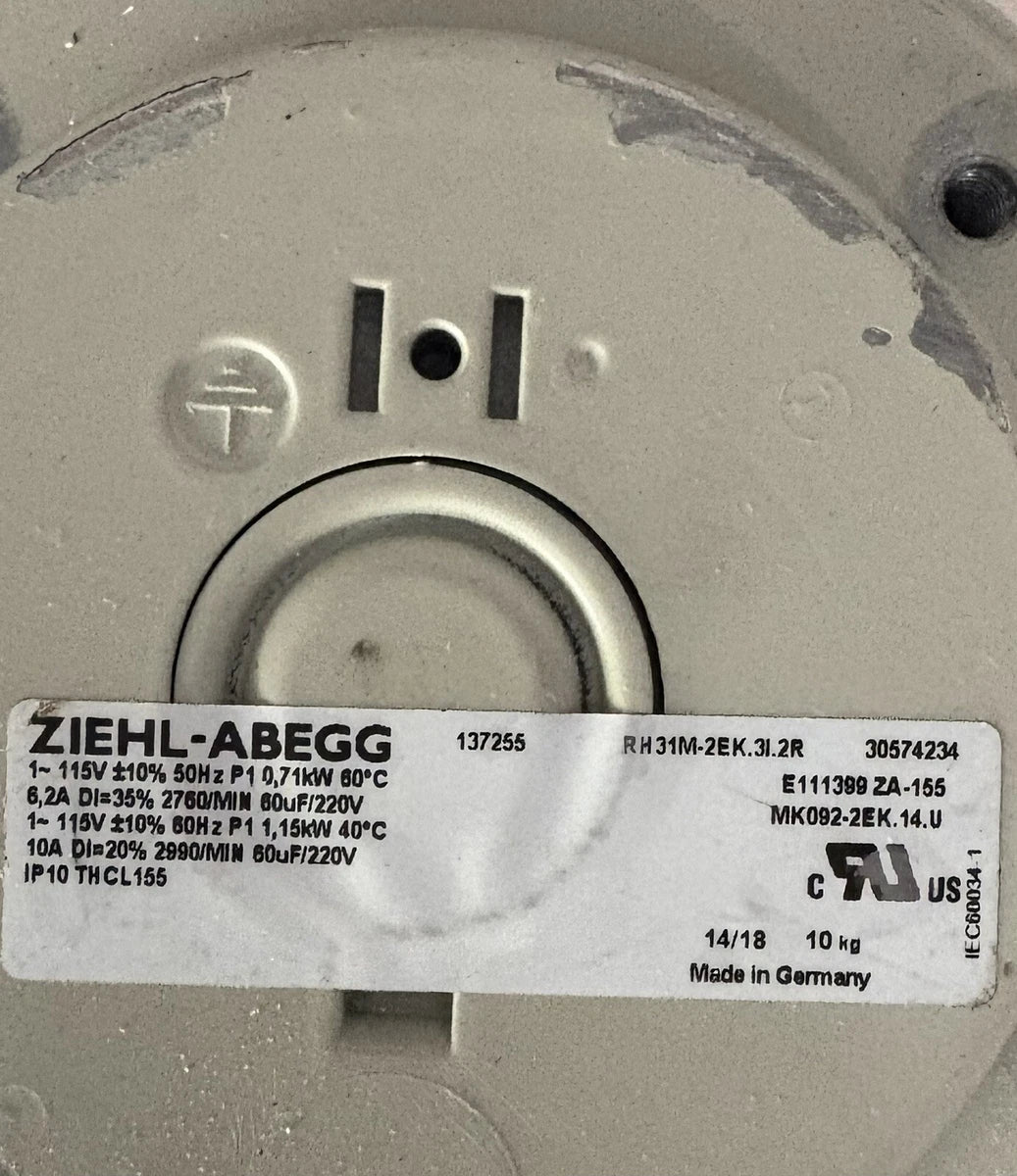 ZIEHL ABEGG Centrifugal Cooling Fan RH31M-2EK.31.2R Blower M Series|236101944979