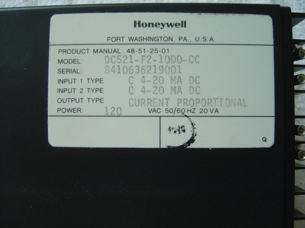 Honeywell UDC 500 Digital Controller DC521-F2-1000-CC|150654488643