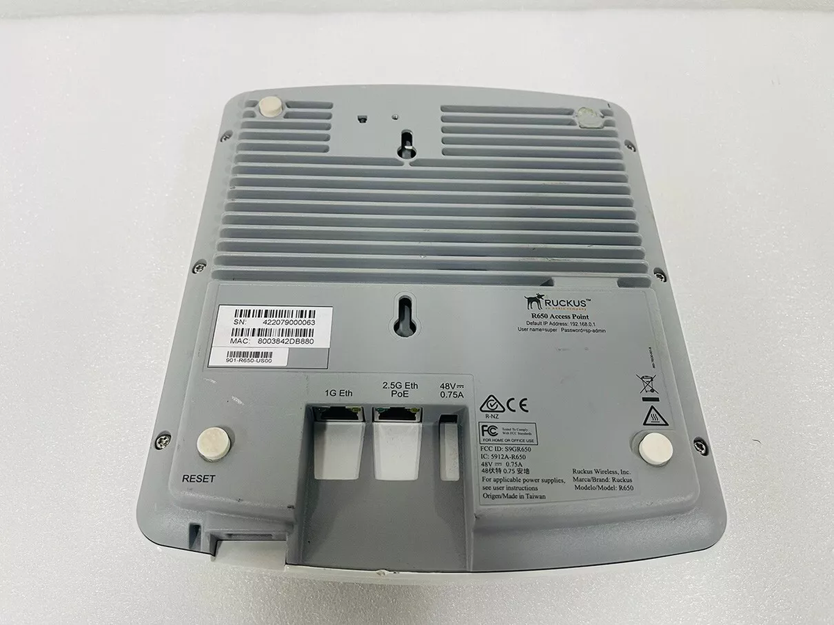 Ruckus 901-R650-US00 Wireless Access Point