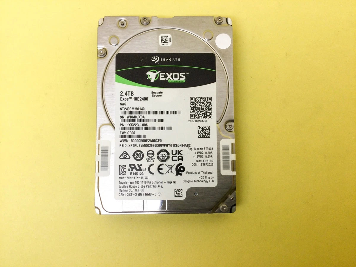 ST2400MM0149 Seagate Exos 10E2400 2.4TB 10K SAS 12Gb/s 512E/4KN 2.5'' HDD NEW