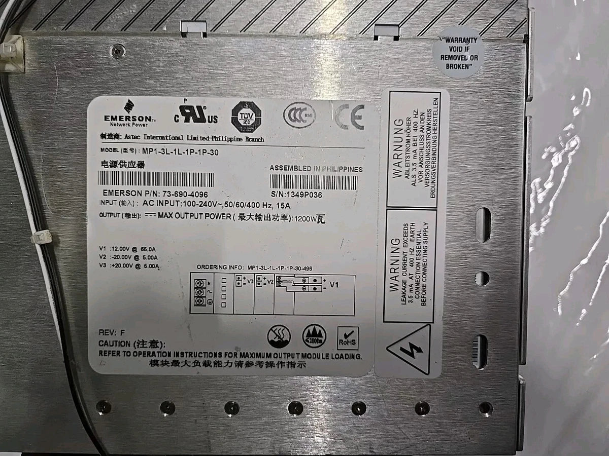 2x Emerson MVP SERIES MP1-3L-1L-1P-1P-30 ASTEC PSE2-230-H-072 P/N 73-690-4096|156611217486