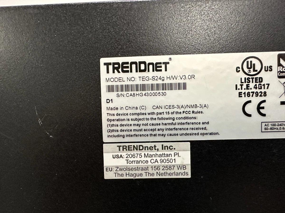 TRENDnet : LOT : 4 TFC-1600 frames : 15 x 10/100 FIBER modules : Gigabit Switch