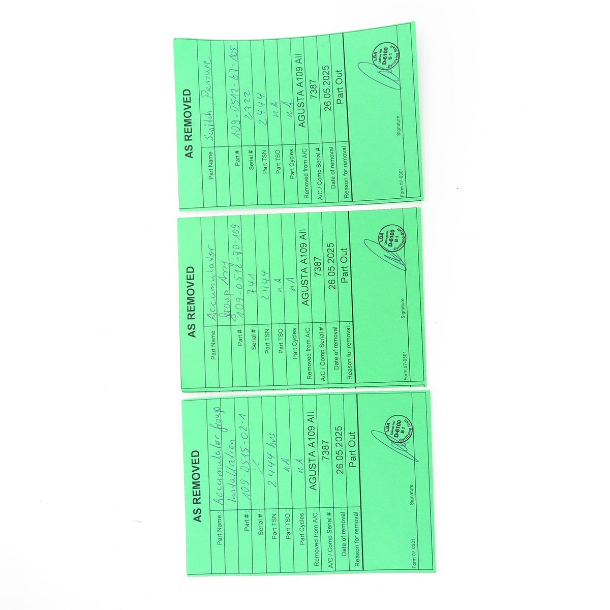 Accumulator Group Utility Hydraulic Agusta A109 AII 109-0512-70-109 #AR