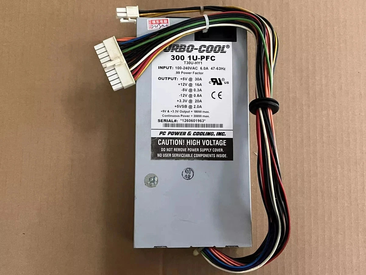 TURBO-COOL 300 1U-PFC T30U-HY1 For EDGE System Dedicated Power Supply 300W