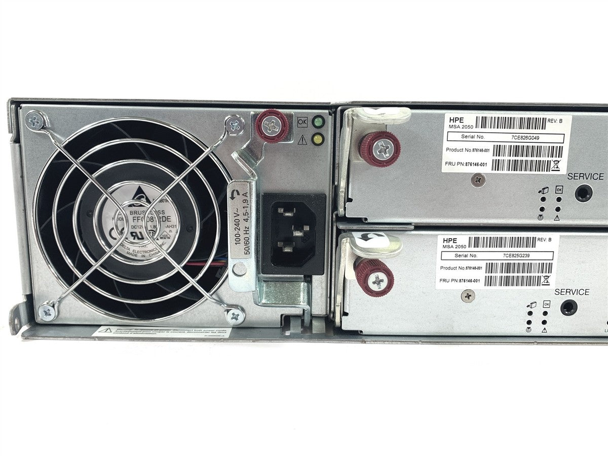 HPE MSA 2050 Q1J07A LFF Disk Enclosure 2x 6GB 876146-001 2x PSU *See Desc*