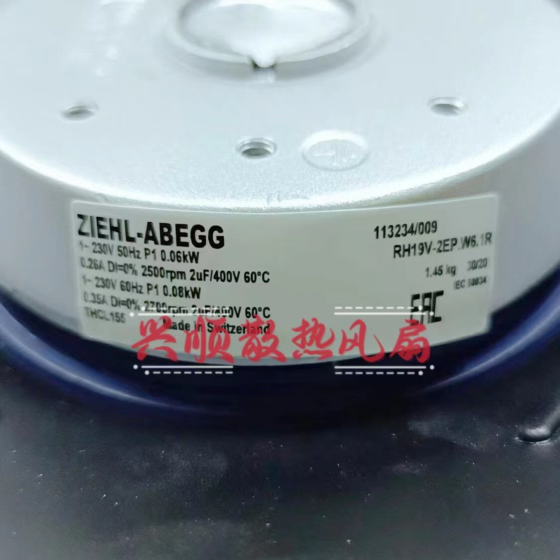 1 PCS ZIEHL-ABEGG Fan RH19V-2EP.W6.1R 230V centrifugal fan cooling fan|255617301859
