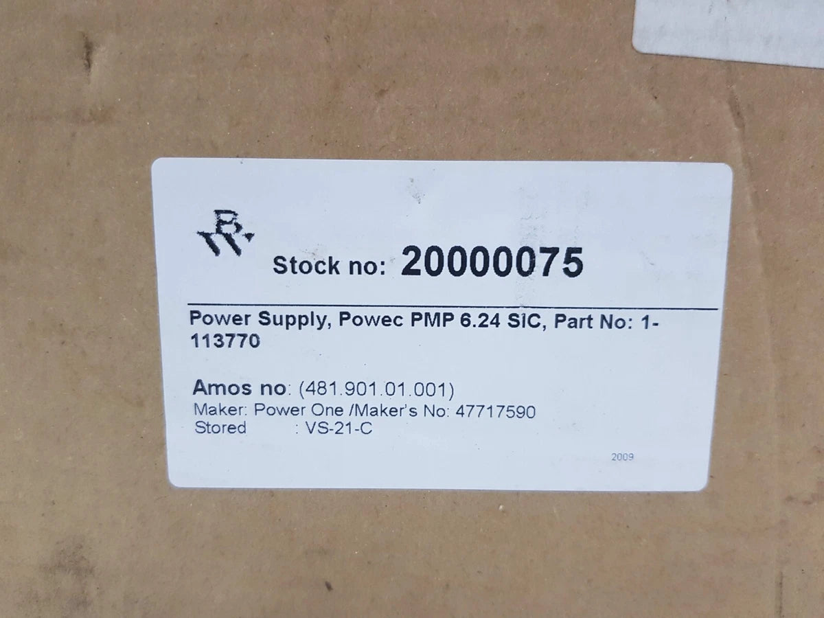 POWER ONE PMP 6.24 SIC POWER SUPPLY 1-113770 REV.109