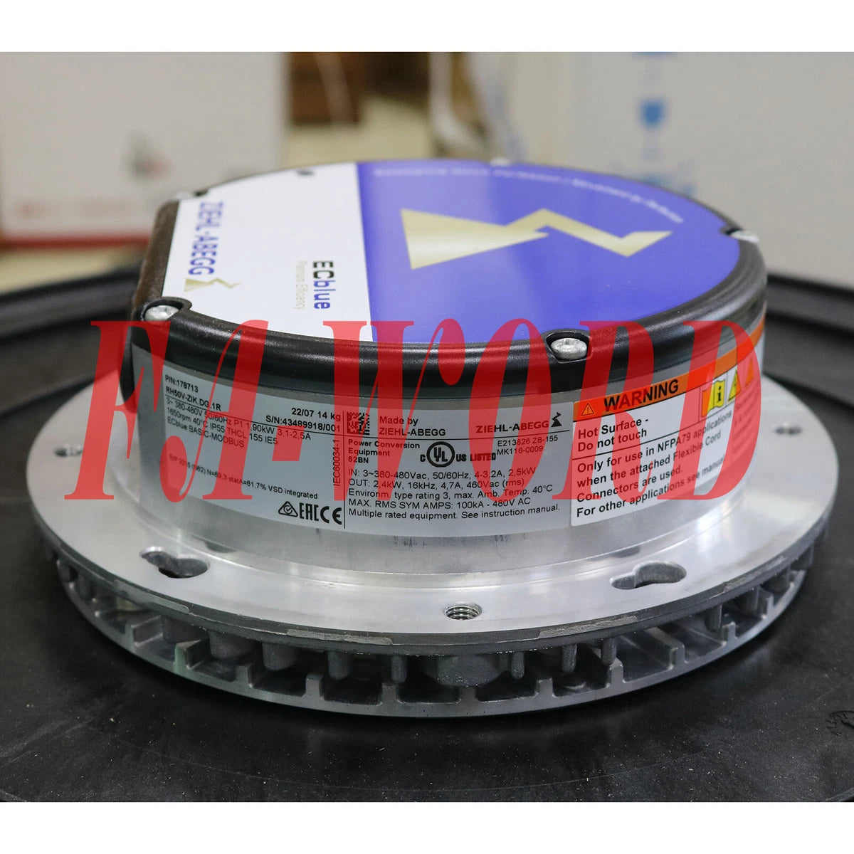 1PC New ZIEHL-ABEGG RH50V-ZIK.DG.1R centrifugal fan Fast Delivery