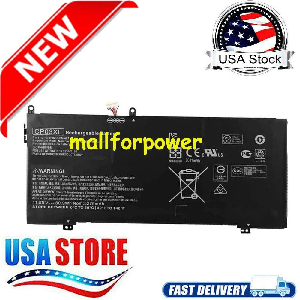 battery CP03XL CP03060XL for HP Spectre X360 13-AE Series 929072-855 TPN-Q199|326737926434