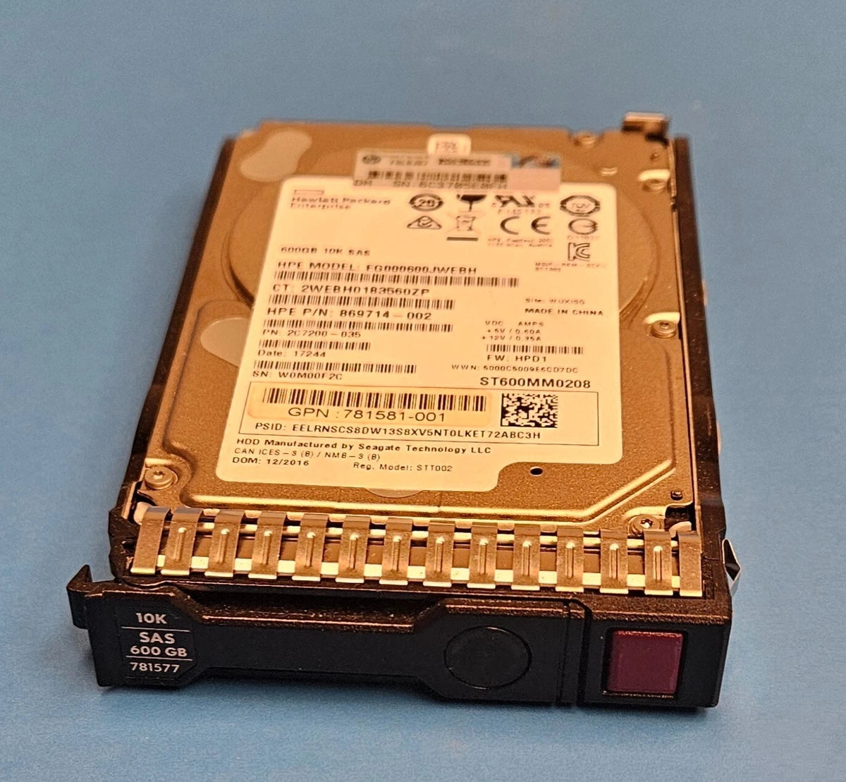 Original HP 600GB 12G SAS 10K 2.5IN SC ENT HDD 781577 w/ g8 g9 g10 tray|176721223528