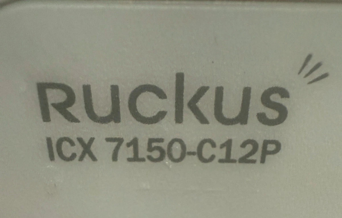 Ruckus ICX 7150-C12P 12-Ports Rack Compact 1G PoE Ethernet Switch( unit only