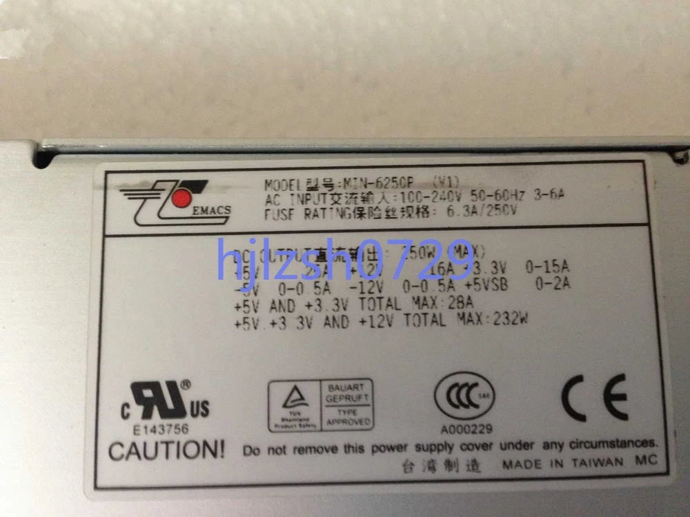 1pc Used Zippy MIN-6250P 250W Redundant Power Server Module|297866323397