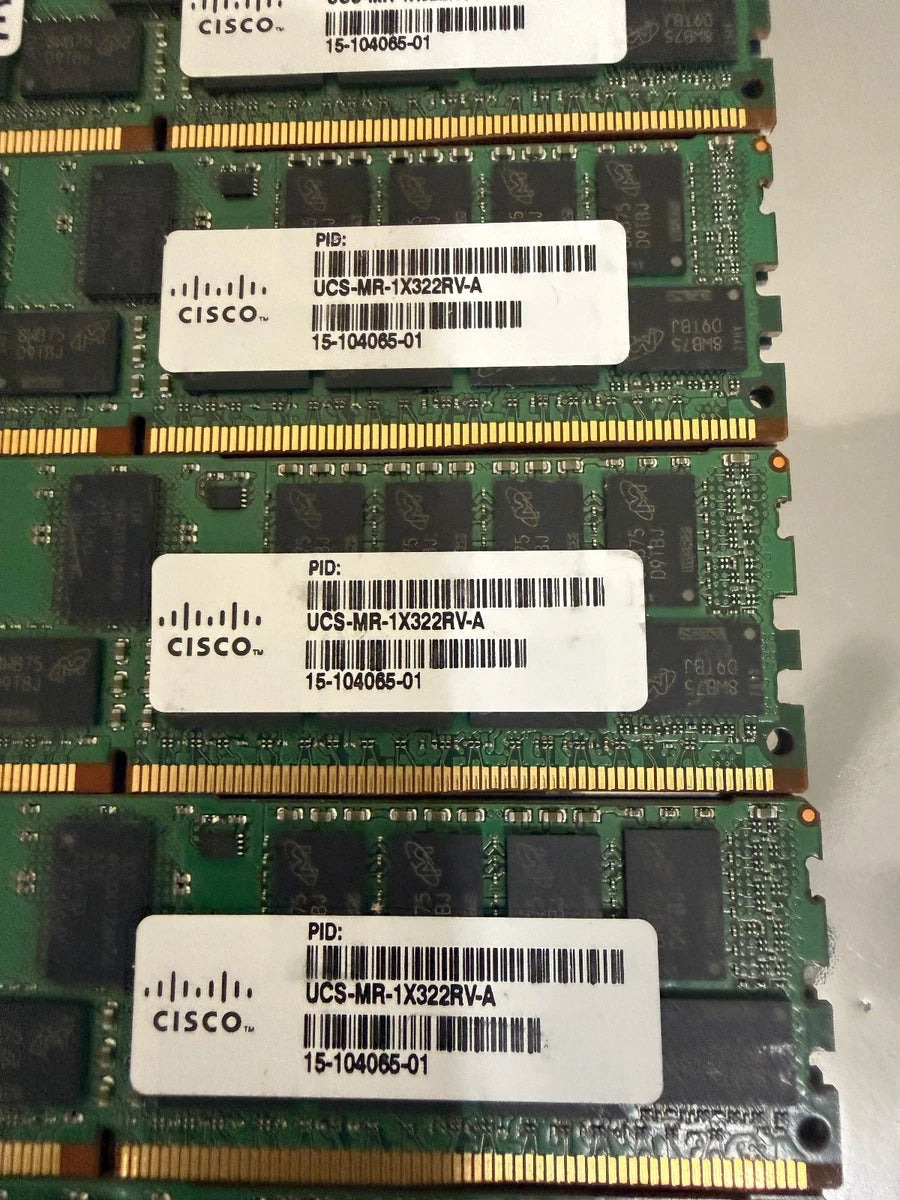 Lot 8x MICRON 32GB PC4-2400-T-R DDR4 REG ECC 2RX4 RDIMM MTA36ASF4G72PZ-2G3B1II