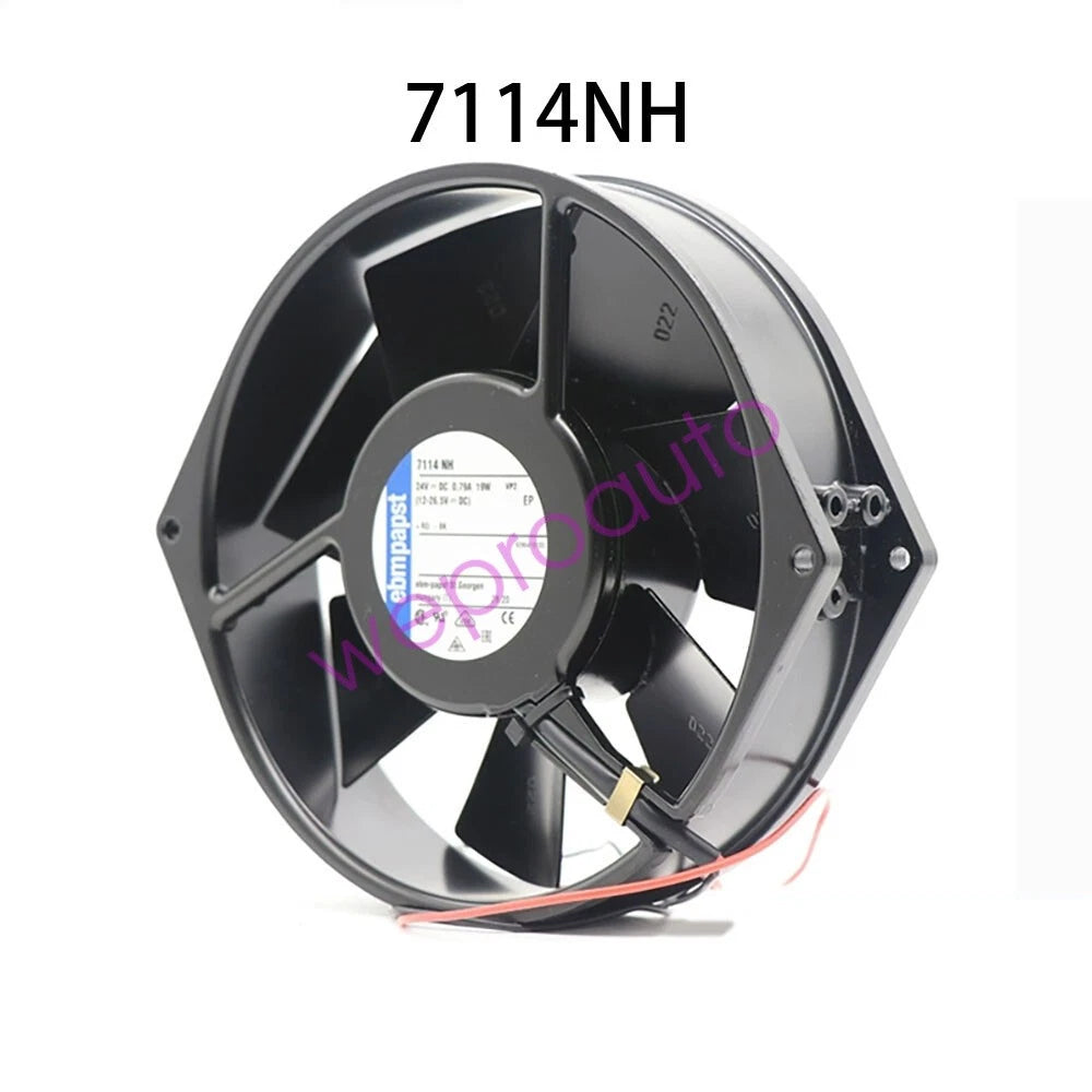 Ebmpaps Axial flow Fan 7114NH 24VDC 0.79A 19W 172*150*38MM radiator Fully Teste