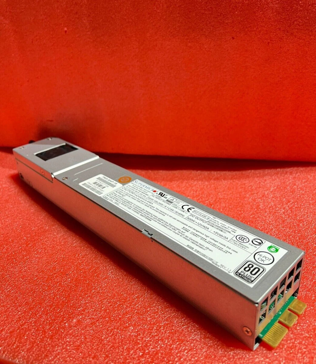 Supermicro PWS-504P-1R Server Power Supply 500W 1U Redundant 80Plus|405433635593