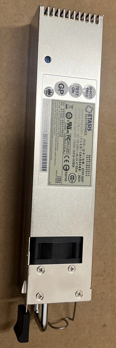 Etasis Electronics EFRP-S287 650W PSU Redundant 80 Plus Silver 1U Power Supply|126955020071