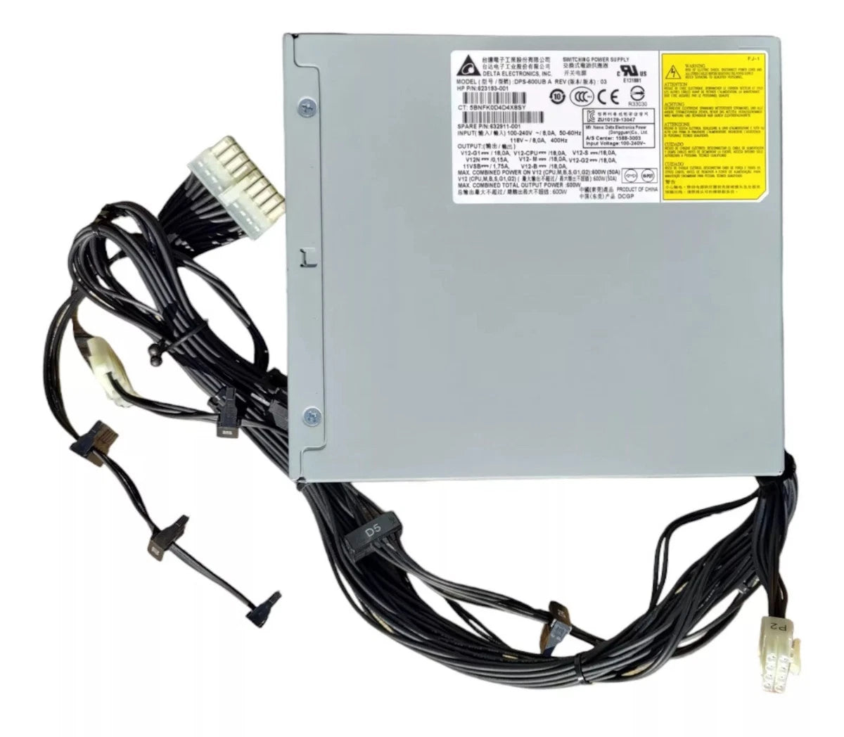 HP Z420 Workstation DPS-600UB A 600W Power Supply 632911-001 623193-001|126970393107