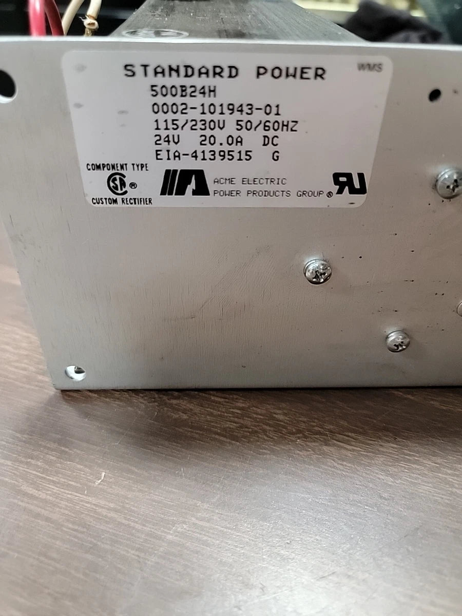 ACME 500B24H Standard Power Supply 24VDC 20A Output 115/230V Input