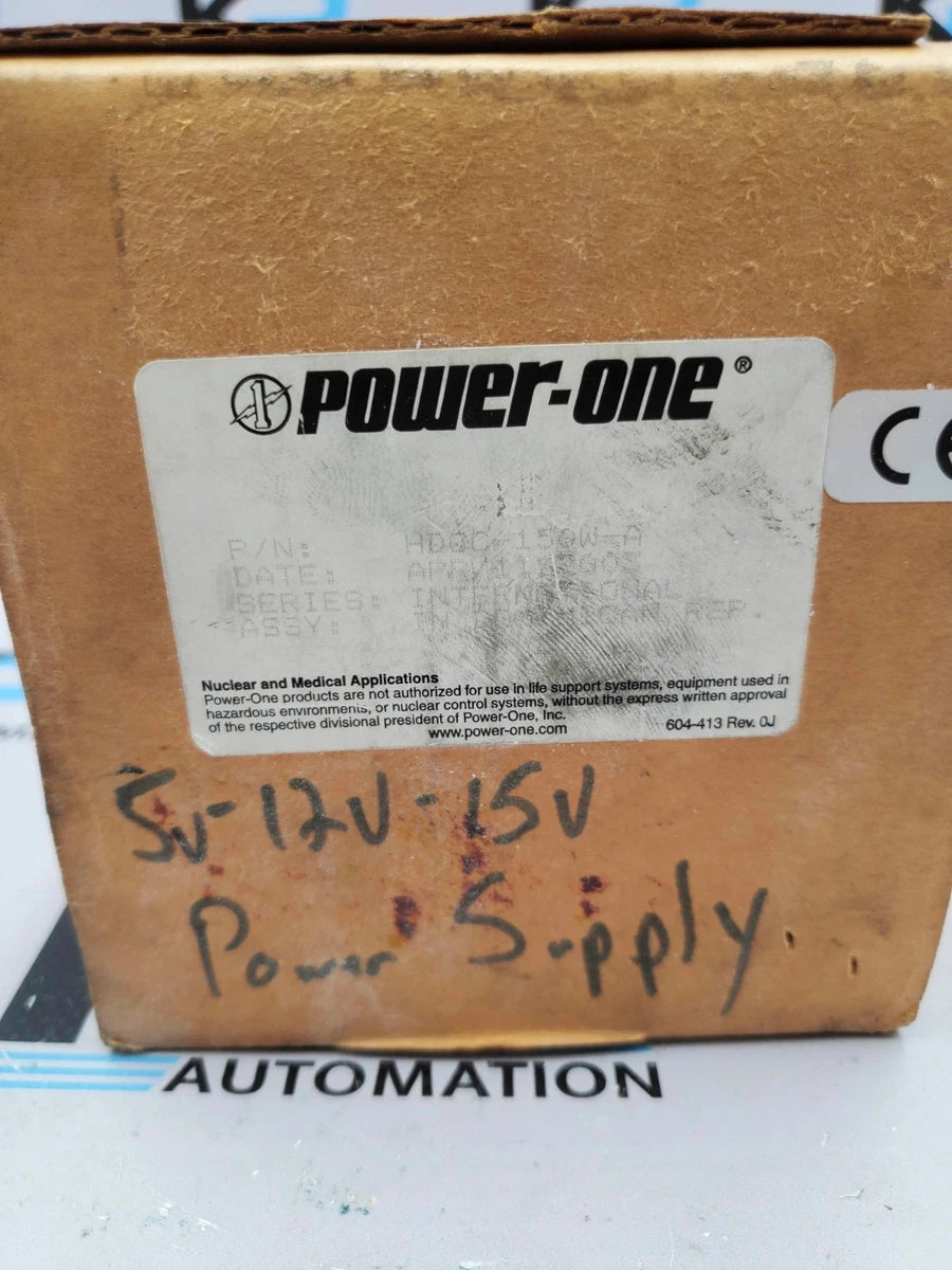 Power One HDCC-150W-A Power Supply 15VDC 12A