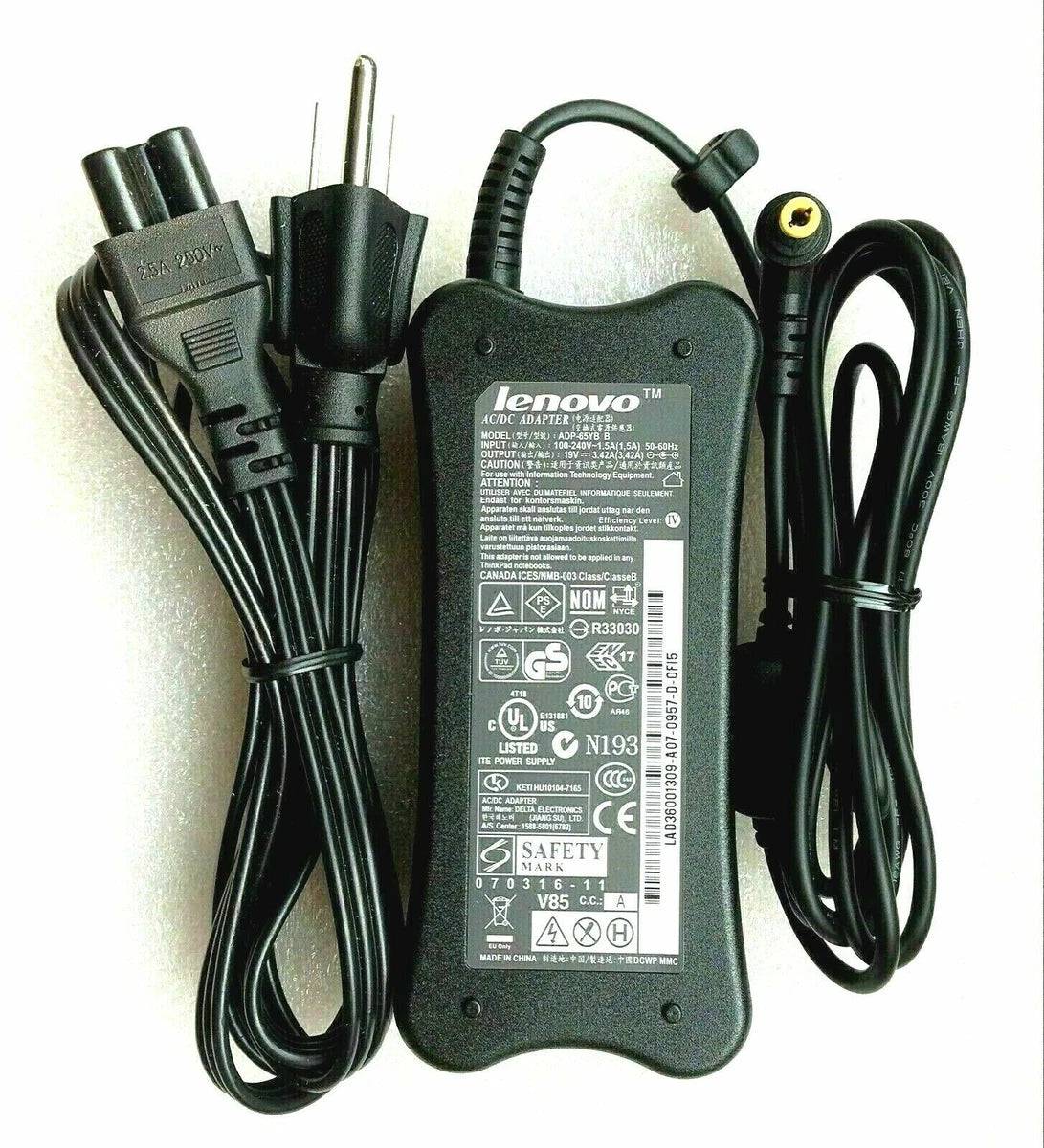 Genuine Lenovo AC Power Adapter for ThinkCentre M32 M72e M92 Thin Client w/PC |304563803991